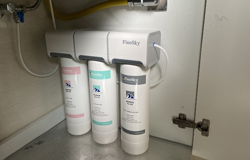 上海閔行區星河灣凈水器安裝-前置過濾器+超濾凈水器